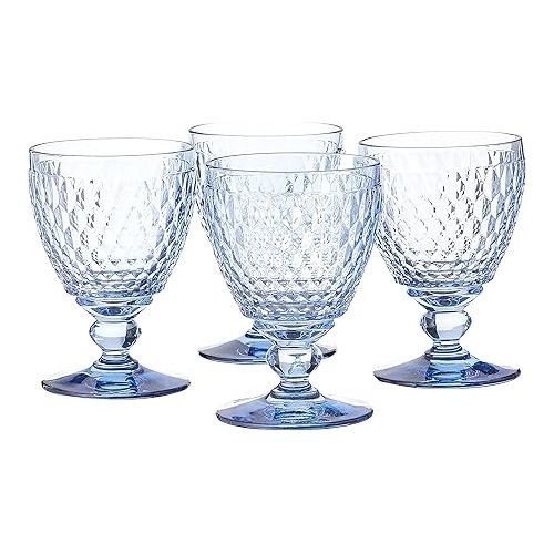  Boston Crystal Wine Goblet Set of 4 by Villeroy & Boch - Blue