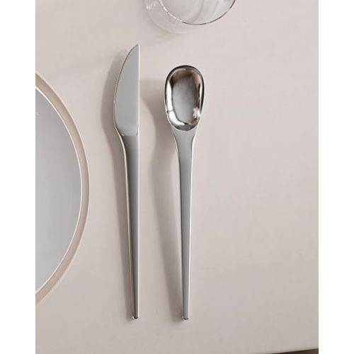  Villeroy & Boch NewMoon 5-Piece Flatware Place Setting Silver