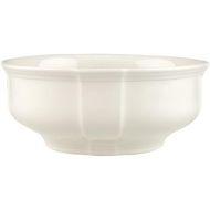 Villeroy & Boch Manoir Round Vegetable Bowl by - Premium Porcelain - Made in Germany - Dishwasher and Microwave Safe - White 8.25 Inches