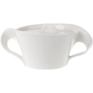 Villeroy & Boch New Wave Covered Sugar, 8.75 oz, White