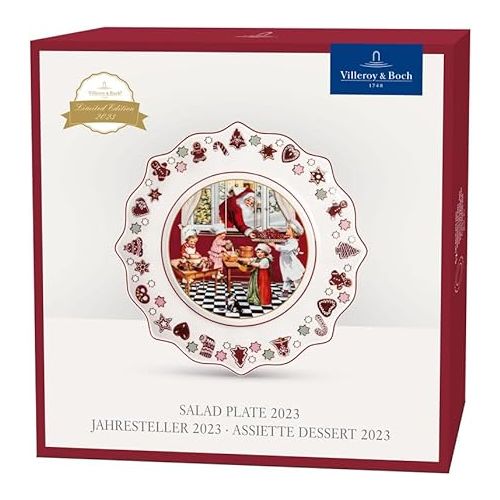  Villeroy & Boch 2023 Annual Edition Dinner Plate, Porcelain Christmas Plate