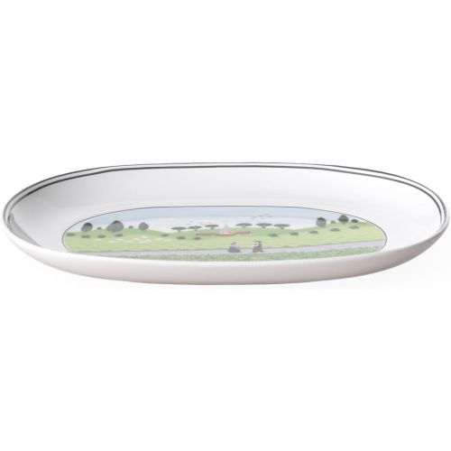  Villeroy & Boch Design Naif Pickle Dish, 7.75 in, White/Colorful