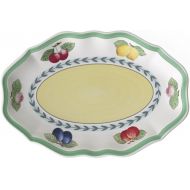 Villeroy & Boch French Garden Fleurence Pickle Dish/Gravy Stand, 9.5 in, White/Multicolored