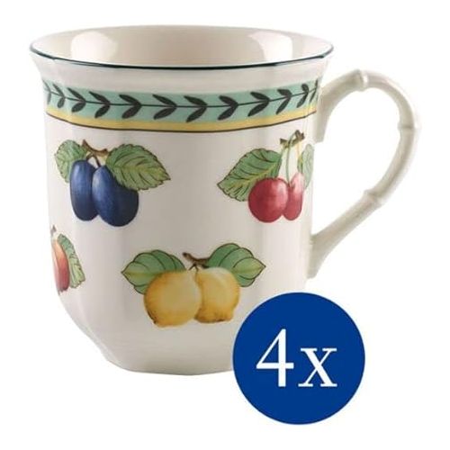  Villeroy & Boch French Garden Fleurence Mug, Set of 4, 11oz