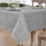 Villeroy & Boch Villeroy and Boch La Classica 70x126 Oblong Tablecloth, 70 W x 126 L, Metallic Silver Gray