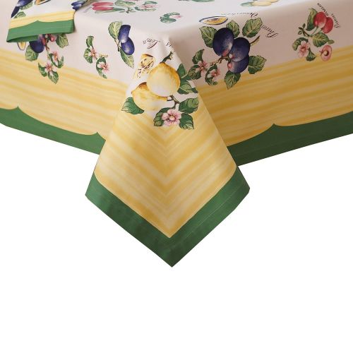  Villeroy & Boch Villeroy and Boch French Garden Cotton Fabric Tablecloth, 68 x 96, Linens