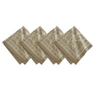 Villeroy & Boch Villeroy and Boch Milano Jacaquard Print Cotton Fabric Tablecloth, Taupe