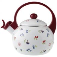 Villeroy & Boch Petite Fleur Kitchen Teekessel, Kessel mit floralem Blumendruck im Landhausstil, emaillierter Stahl, Handwasche