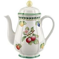 Villeroy & Boch French Garden Fleurence Kaffeekanne, 1,25 Liter, Premium Porzellan, Weiss/Bunt