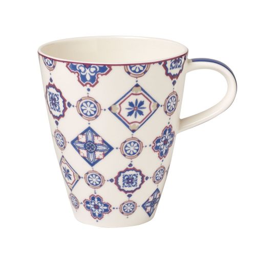  Villeroy & Boch Indigo Caro Kaffeebecher, 350 ml, Premium Porzellan, Blau/Lila