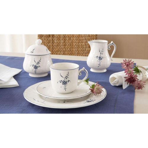  Villeroy & Boch Vieux Luxemburg Geschirr-Set, Porzellan, Weiss, 30 teilig