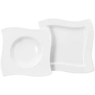 Villeroy & Boch NewWave Antipasti-Set, 5-teilig, Premium Porzellan, Weiss