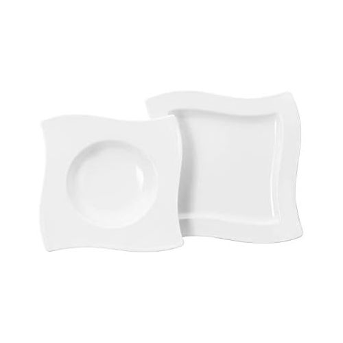  Villeroy & Boch NewWave Antipasti-Set, 5-teilig, Premium Porzellan, Weiss