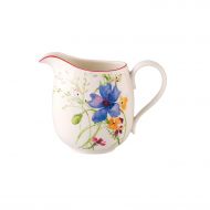 [아마존베스트]Villeroy & Boch 1041000710 Mariefleur Basic Milk Jug, 20.25 oz, White/Multicolored