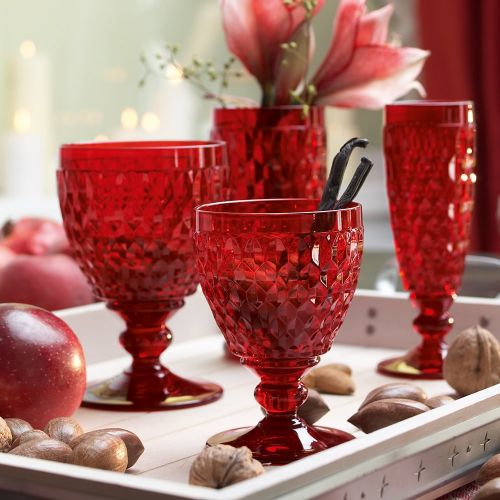  [아마존베스트]Boston Wine Goblet Set of 4 by Villeroy & Boch - Red