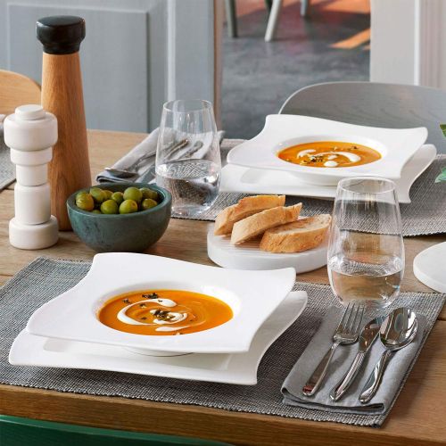  [아마존베스트]Villeroy & Boch 1025259015 8-Piece Dinnerware Set, 14.75 lbs, white