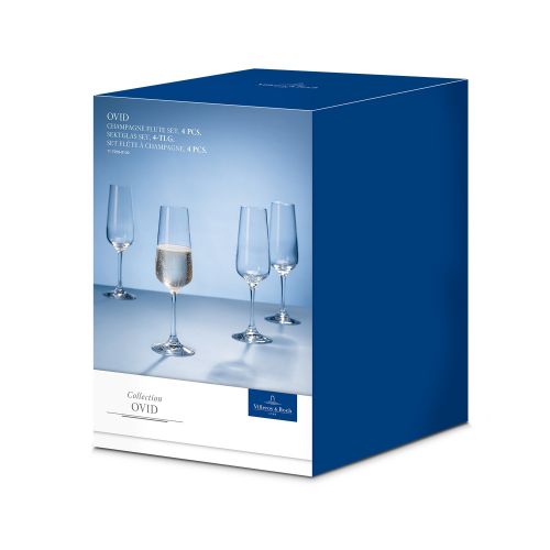  [아마존베스트]Villeroy & Boch Ovid Champagne flute Set 4pcs