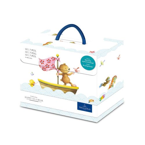  [아마존베스트]Villeroy & Boch 14-8664-8430 Happy as a Bear Dinnerware Set, Premium Porcelain