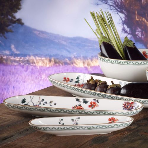  [아마존베스트]Villeroy & Boch 1041313577 Artesano Provencal Verdure Olive Bowl, 11 x 3 in, White/Multicolored