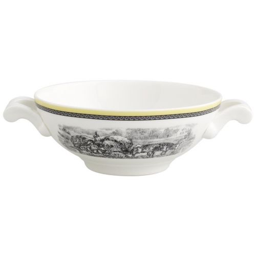  [아마존베스트]Villeroy & Boch Audun Ferme Soup Cup, 400 ml, Premium Porcelain, White/Multicolour