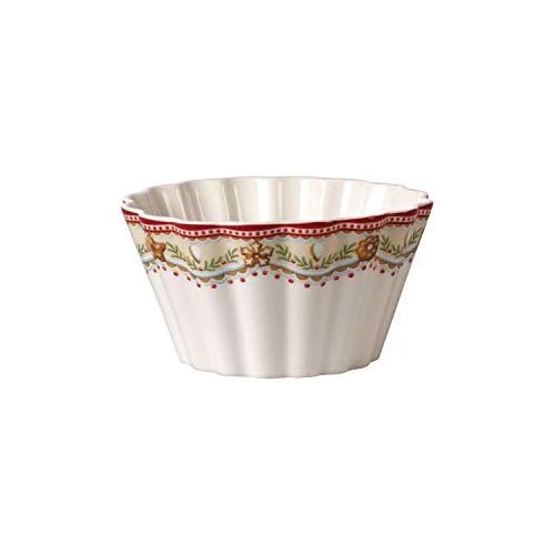  [아마존베스트]Villeroy & Boch Winter Bakery Delight BOL Gingerbread Premium Porcelain, Red, Multicoloured, 0