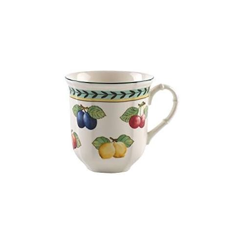  [아마존베스트]Villeroy & Boch 1022814850 French Garden Fleurence Jumbo Mug, 15 oz, White/Colored