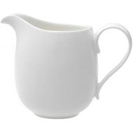 Villeroy & Boch New Cottage Basic Milchkanne, 600 ml, Hoehe: 13 cm, Premium Porzellan, Weiss