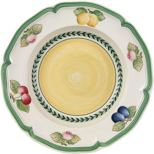  Villeroy & Boch 10-2281-2700 French Garden Fleurence Rim Soup, 9 in, White/Multicolored