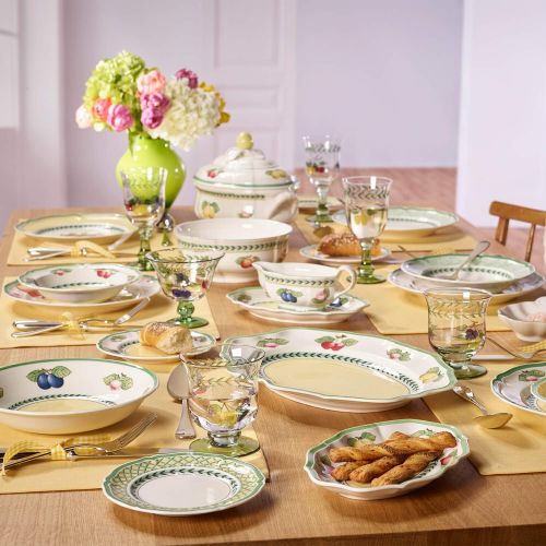  Villeroy & Boch 10-2281-2700 French Garden Fleurence Rim Soup, 9 in, White/Multicolored