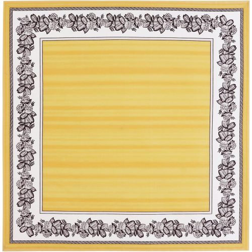  Villeroy & Boch Villeroy and Boch Audun Cotton Fabric Napkin (Set of 4), 21X21, Black and Yellow