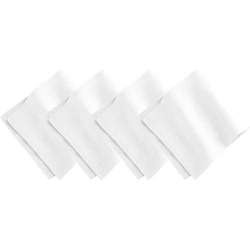  Villeroy & Boch Villeroy and Boch La Classica Luxury Linen Fabric Napkin (Set of 4), 21x21, White