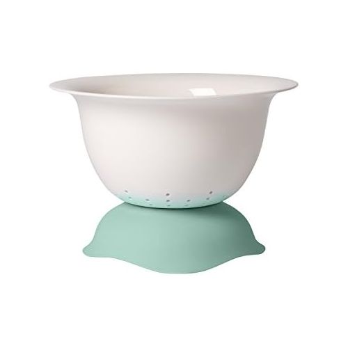  Clever Cooking Strainer/Serving Bowl by Villeroy & Boch - Premium Porcelain - Made in Germany - Dishwasher and Microwave Safe - 11.5 Inches, Green