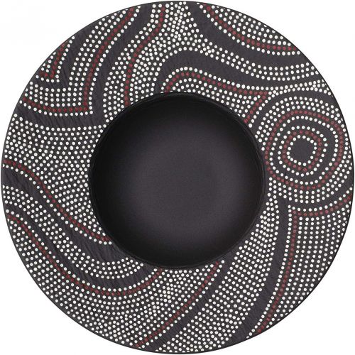  Villeroy & Boch Manufacture Rock Desert Art Pasta Plate, 11.5 in, Premium Porcelain, Black/Colored
