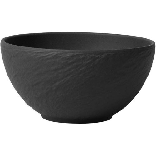  Villeroy & Boch - 1042391900 Villeroy & Boch Manufacture Rock Rice Bowl, 20.25 oz, Premium Porcelain, Gray