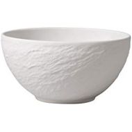 Villeroy & Boch Manufacture Rock Blanc Rice Bowl, 20.25, Premium Porcelain, White