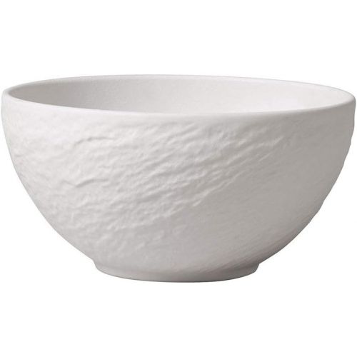  Villeroy & Boch Manufacture Rock Blanc Rice Bowl, 20.25, Premium Porcelain, White