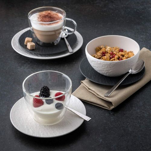  Villeroy & Boch Manufacture Rock Blanc Rice Bowl, 20.25, Premium Porcelain, White