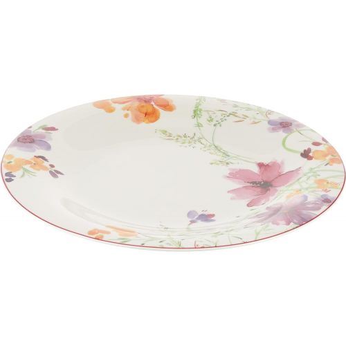  Villeroy & Boch Mariefleur Basic Round Gourmet Plate, 11.75 in, White/Multicolored