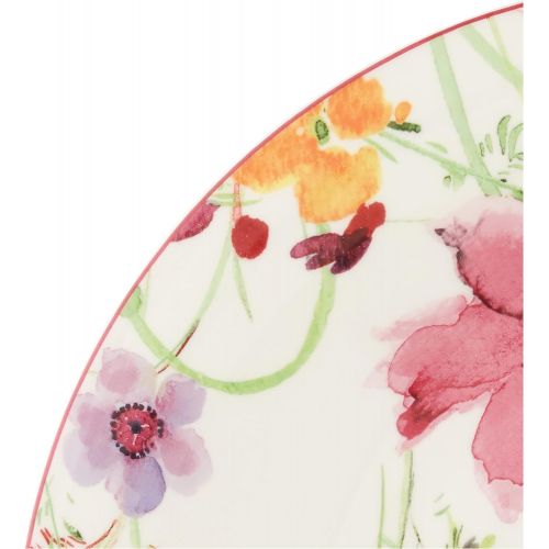  Villeroy & Boch Mariefleur Basic Round Gourmet Plate, 11.75 in, White/Multicolored