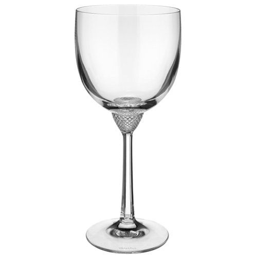  Octavie Wine Goblet Set of 4 by Villeroy & Boch - Lead Free Engraved Crystal Glass - Dishwasher Safe Construction - 12.5 Ounce Capacity