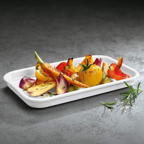  Villeroy & Boch Clever Cooking Rectangular Serving Plate/Lid, 10.25 x 6.25 in, Premium Porcelain, White