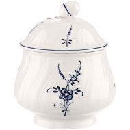 Villeroy & Boch Vieux Luxembourg Covered Sugar, 8 oz, White/Blue