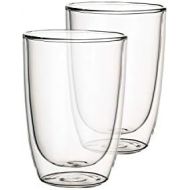 Villeroy & Boch Artesano Hot & Cold Beverages Mug Universal, Set of 2, 390 ml, Borosilicate Glass, Clear
