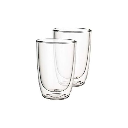  Villeroy & Boch Artesano Hot & Cold Beverages Mug Universal, Set of 2, 390 ml, Borosilicate Glass, Clear