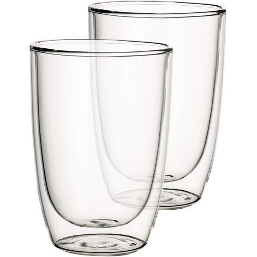  Villeroy & Boch Artesano Hot & Cold Beverages Mug Universal, Set of 2, 390 ml, Borosilicate Glass, Clear