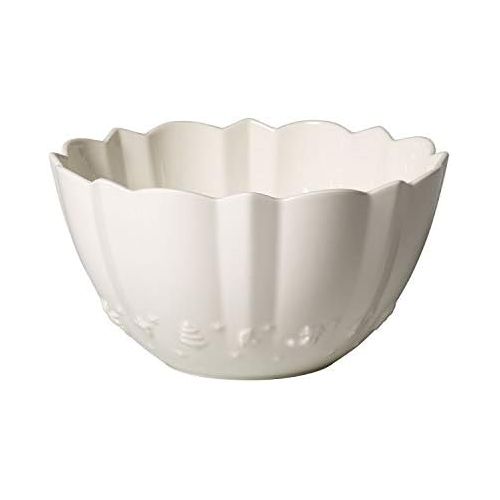  Villeroy & Boch  Toy’s Delight Royal Classic bowl, round bowl with raised pattern made from premium porcelain, white, 2.87 l, dishwasher safe