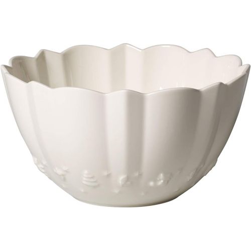  Villeroy & Boch  Toy’s Delight Royal Classic bowl, round bowl with raised pattern made from premium porcelain, white, 2.87 l, dishwasher safe