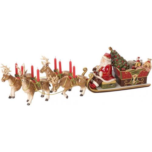  Villeroy & Boch Christmas Toys Memories Musical Santas Sleigh Ride 5 Piece Set