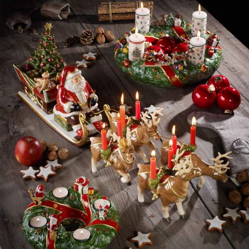  Villeroy & Boch Christmas Toys Memories Musical Santas Sleigh Ride 5 Piece Set