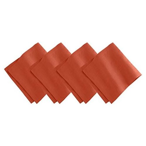  Villeroy & Boch Villeroy and Boch La Classica Luxury Linen Fabric Napkin (Set of 4), 21x21, Rust, 4 Count